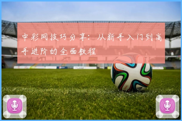 中彩网技巧分享：从新手入门到高手进阶的全面教程